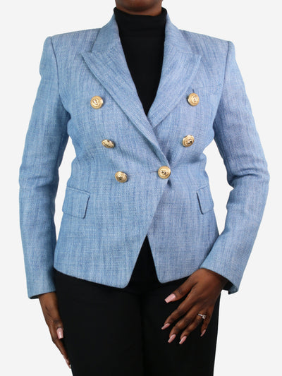 Blue double-breasted blazer - size FR 42 Coats & Jackets Balmain 