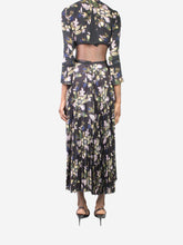Load image into Gallery viewer, Black cut-out detail floral printed maxi - size XS Dresses ALC 
