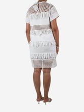 Load image into Gallery viewer, White fringed cutout dress - size US 4 Dresses Sea New York 
