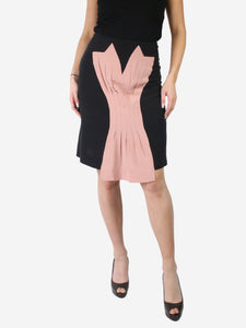 Marni Black knee-length skirt with pleated front - size IT 40