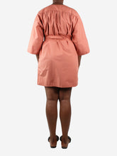 Load image into Gallery viewer, Terracotta cotton belted mini dress - size M Dresses Vanessa Bruno 
