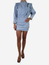 Load image into Gallery viewer, Blue denim ruffled dress - size FR 36 Dresses Isabel Marant Etoile 
