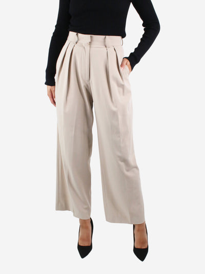 Neutral pleated trousers - size S Trousers Frankie Shop 