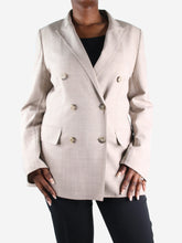 Load image into Gallery viewer, Beige handsewn blazer - size 16 Coats &amp; Jackets Max Mara 

