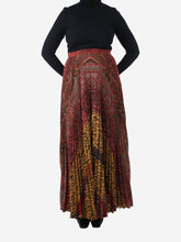 Load image into Gallery viewer, Multicoloured paisley pleated maxi skirt - size IT 44 Skirts Etro 
