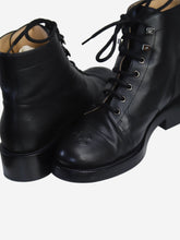 Load image into Gallery viewer, Black leather ankle boots - size EU 39 Boots Chanel 
