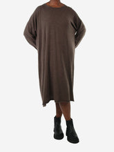 Load image into Gallery viewer, Brown knitted dress - size Dresses Eskandar 
