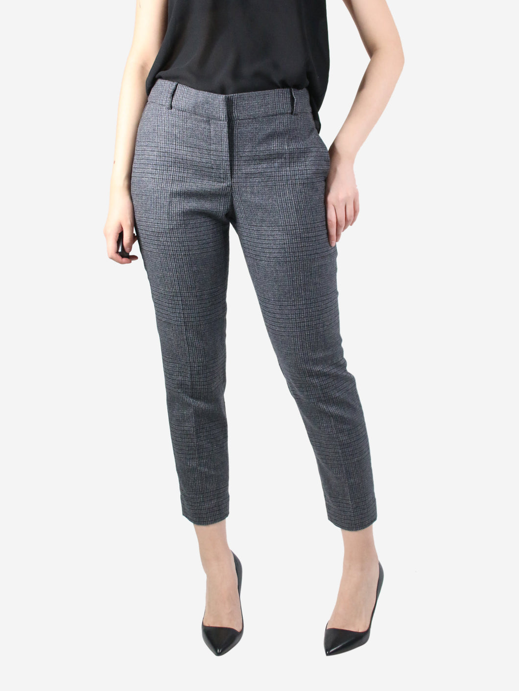 Grey check tailored trousers - size IT 42 Trousers Brunello Cucinelli 