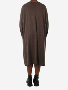 Eskandar Brown knitted dress - size