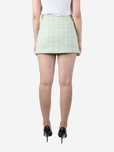 Load image into Gallery viewer, Green tweed front-pocket detail mini skirt - size FR 36 Skirts Maje 
