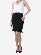 Load image into Gallery viewer, Black pencil knee-lenght skirt - size UK 10 Skirts Balenciaga 
