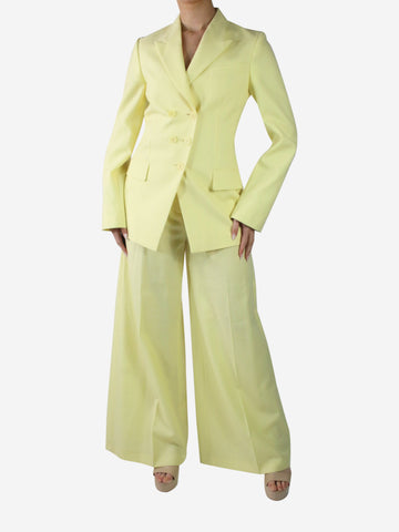 Yellow blazer and wide leg trouser suit - size US 2 Sets Stella McCartney 