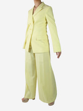 Load image into Gallery viewer, Yellow blazer and wide leg trouser suit - size US 2 Sets Stella McCartney 
