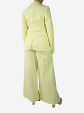 Load image into Gallery viewer, Yellow blazer and wide leg trouser suit - size US 2 Sets Stella McCartney 

