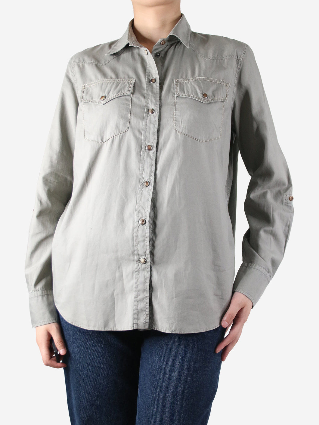 Green pocket shirt - size L Shirt Brunello Cucinelli 