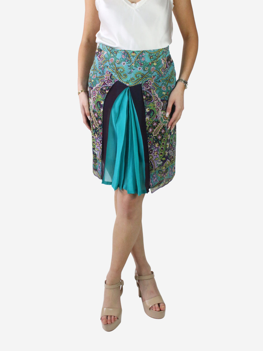 Multicolour floral printed knee-length skirt - size IT 40 Skirts Etro 
