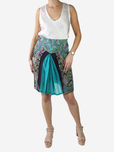 Etro Multicolour floral printed knee-length skirt - size IT 40