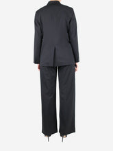 Load image into Gallery viewer, Black double-breasted blazer and trousers set - size UK 8/10 Coats &amp; Jackets Victoria Beckham 
