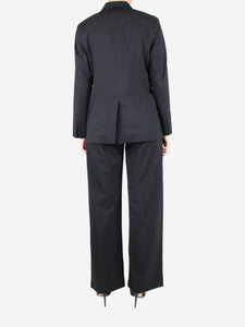 Victoria Beckham Black double-breasted blazer and trousers set - size UK 8/10