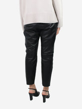 Load image into Gallery viewer, Black leather trousers - size US 8 Trousers Nili Lotan 
