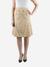 Load image into Gallery viewer, Neutral pocket detail skirt - size UK 10 Skirts Sportmax 
