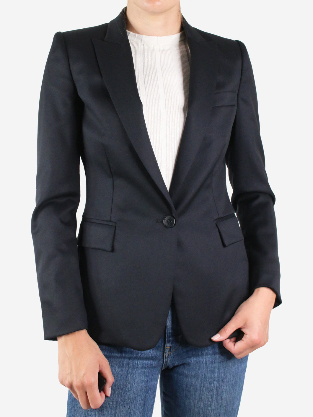 Black wool single-breasted blazer - size IT 38 Coats & Jackets Stella McCartney 