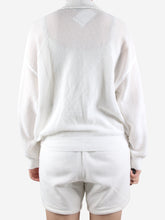 Load image into Gallery viewer, White crochet cardigan - size L Knitwear Brunello Cucinelli 
