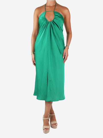 Green strappy key-hole detail dress - size UK 8 Dresses Ba&sh 
