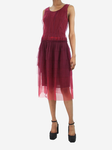 Purple sleeveless tulle dress - size IT 36 Dresses Burberry 