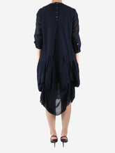 Load image into Gallery viewer, Blue wool blend dress - size M Dresses Morgane Le Fay 
