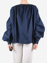 Load image into Gallery viewer, Navy oversize smock top - size One Size Dresses Egg 
