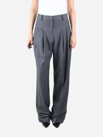 Grey high-rise tailored pleated trousers - size M Trousers The Frankie Shop 