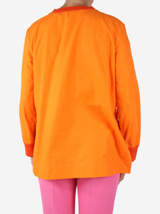 Fendi Orange floral embroidered blouse - size IT 44