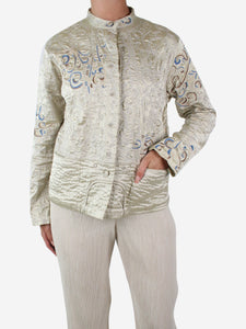 Haat Issey Miyake Multicoloured embroidered button-up jacket - size S