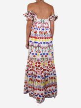 Load image into Gallery viewer, White &#39;Antigone&#39; floral maxi dress - size IT 40 Dresses Borgo De Nor 

