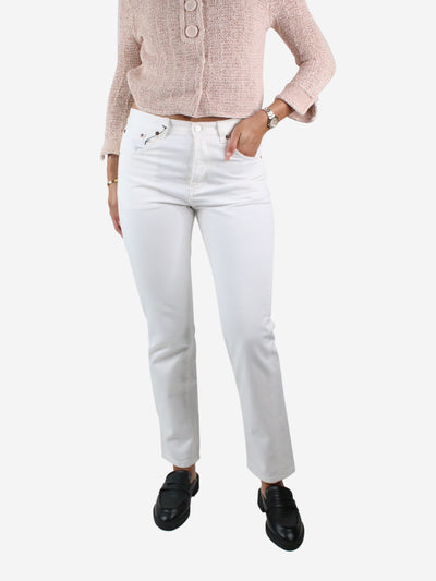 White high-rise slim jeans - size W28 Trousers Victoria Beckham 