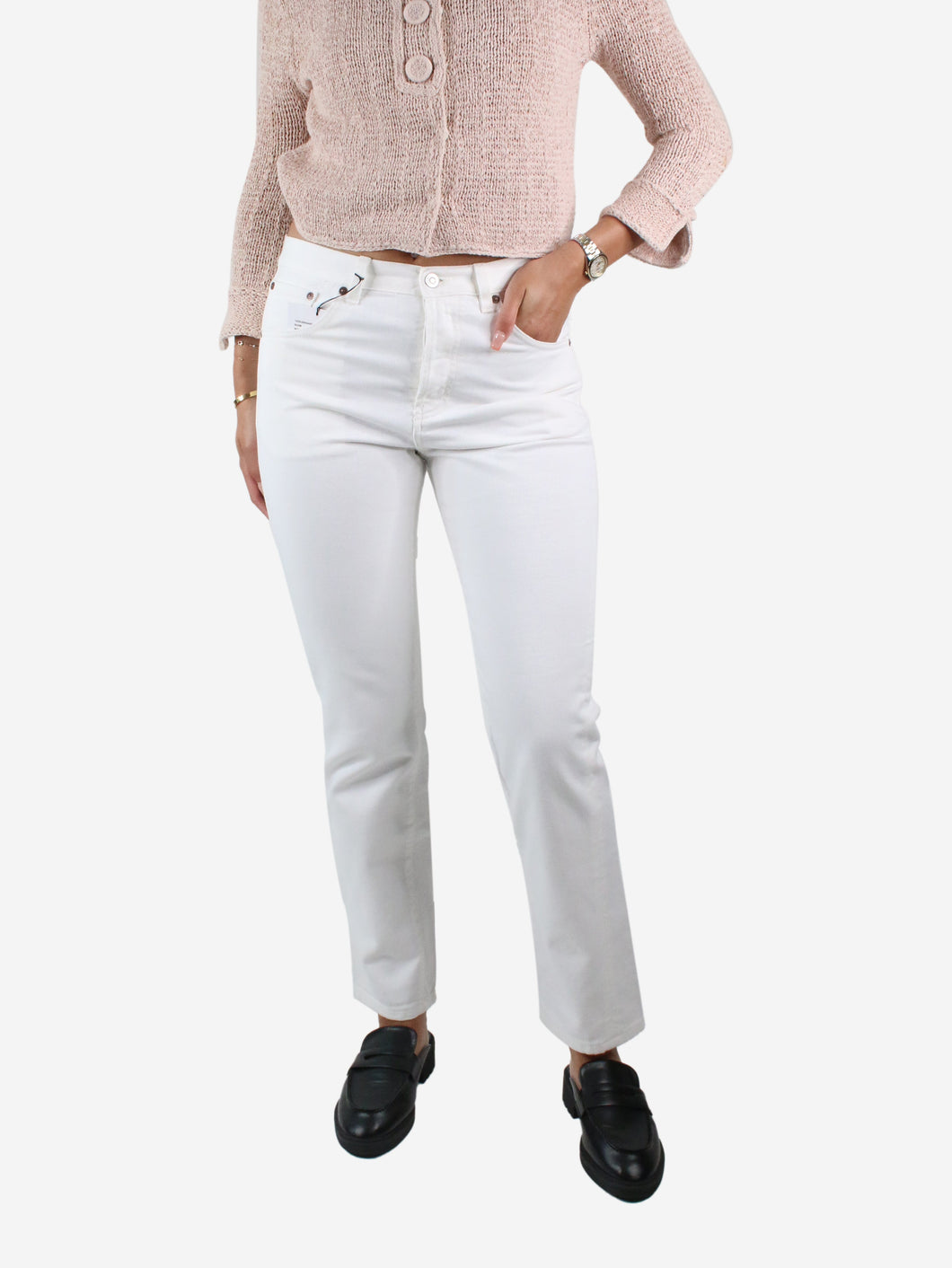 White high-rise slim jeans - size W28 Trousers Victoria Beckham 