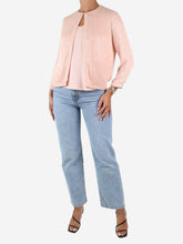 Load image into Gallery viewer, Pink beaded cardigan and top set - size S Tops Louise Kennedy 
