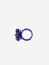 Load image into Gallery viewer, Blue floral bejewelled ring Jewellery Gucci 
