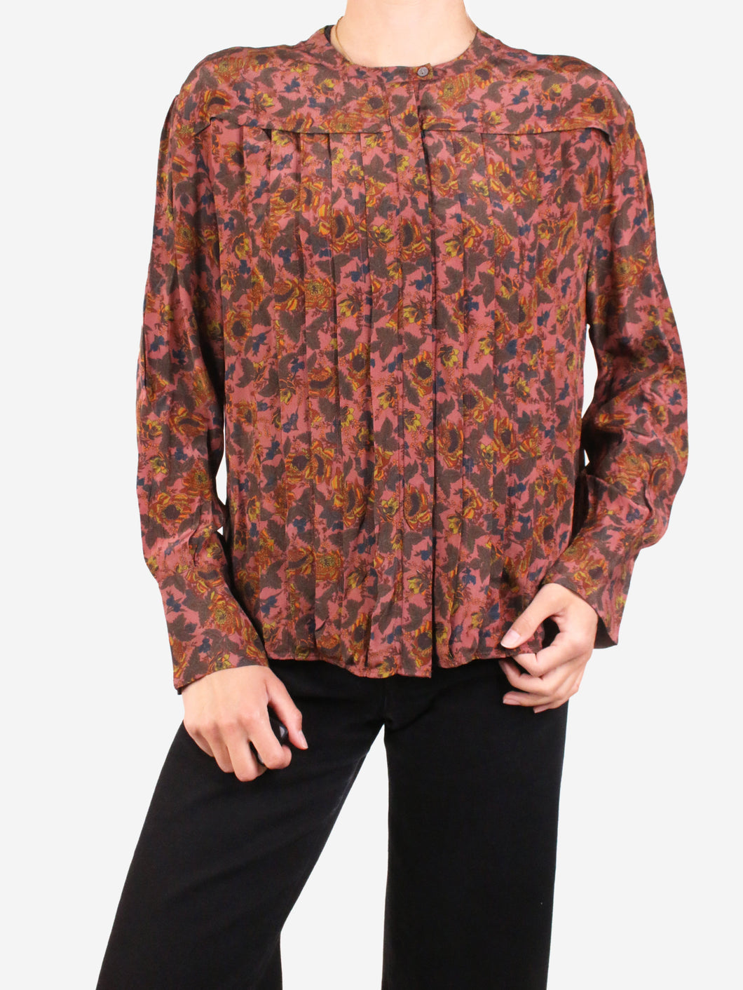 Multicolour floral print button-down blouse - size FR 36 Tops Soeur 