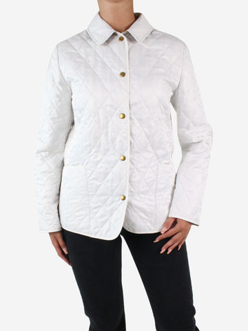 White quilted nova check lined coat - size Coats & Jackets Burberry 
