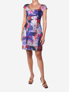 Erdem Multicoloured floral patterned dress - size UK 10