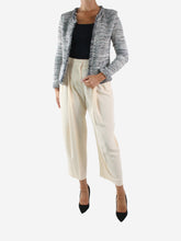 Load image into Gallery viewer, Silver tweed metallic jacket - size FR 36 Coats &amp; Jackets Iro 
