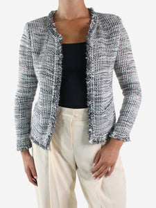 Iro Silver tweed metallic jacket - size FR 36