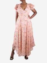 Load image into Gallery viewer, Pink floral ruffle sleeve maxi dress - size US 6 Dresses Love Shack Fancy 
