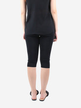 Load image into Gallery viewer, Black cropped knit leggings - size S Shorts Toteme 
