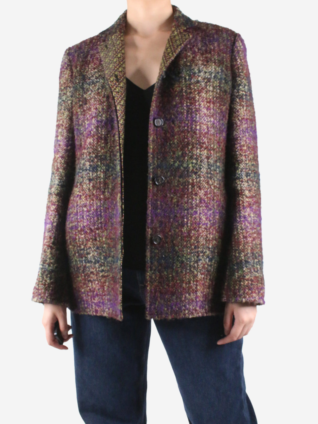 Multi wool jacket - size UK 12 Coats & Jackets Etro 