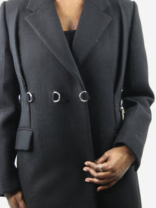 Prada Black wool coat - size IT 44