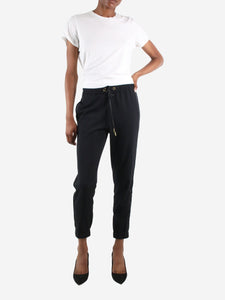 ME+EM Black elasticated trousers - size UK 6