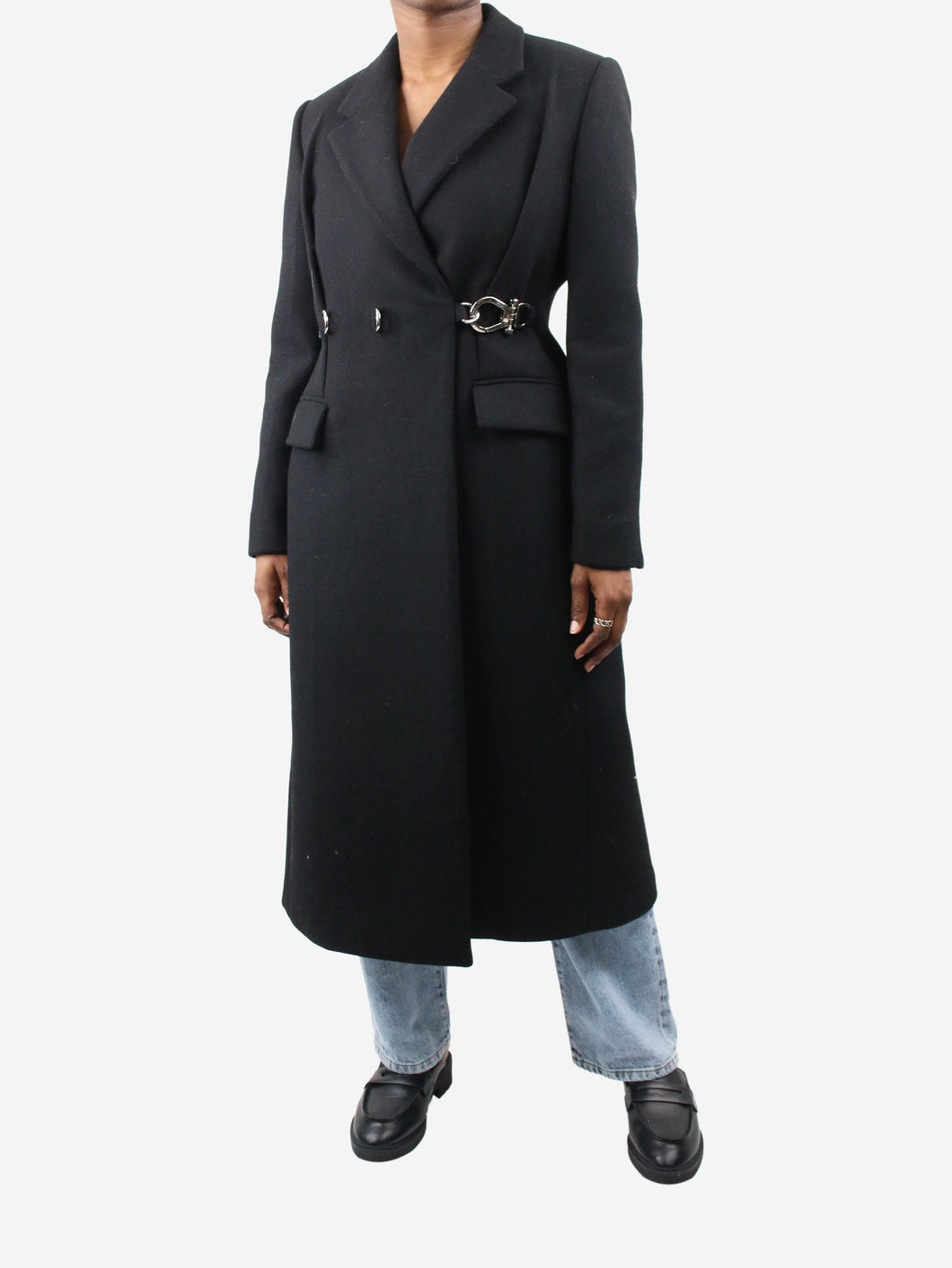 Black wool coat - size IT 44 Coats & Jackets Prada 